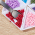 PH PandaHall Bead Sorting Trays, 20pcs Triangle Jewelry Plate Painting Pigment Tray Plastic Art Crafts Storage Plate with 2pcs Handy Tweezers with...