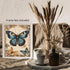 Posterizer 1 pcs- Three blue and yellow butterflies on wild flowers-Art for Animal Lovers-Floral Botanical Art- Gift for Men Women Teens-Living R...