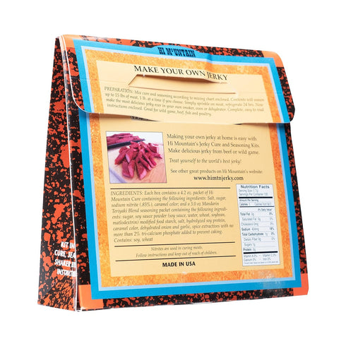 Hi Mountain Jerky Seasoning and Cure Kit | MANDARIN TERIYAKI BLEND | Create Savory Homemade Beef Jerky | Great for Beef, Deer, Elk, & Venison | Mi...