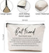Best Friend Definition Makeup Bag,Inspirational Friendship Cosmetic Bag Travel Pouch,Best Friend Bestie BFF Soul Sister Gifts for Women Girls...