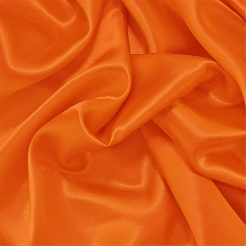 Satin Fabric for Bridal,Wedding,Decoration,Costume,60 Inches Wide-by The Yard(3 Yards,Orange)...