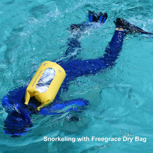 Waterproof Dry Bags Set Of 3 Dry Bag With 2 Zip Lock Seals & Detachable Shoulder Strap, Waist Pouch & Phone Case - Can Be Submerged Into Water - F...