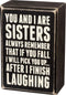 Primitives by Kathy 19450 Box Sign, 3" x 4.5", Sisters Laughing...