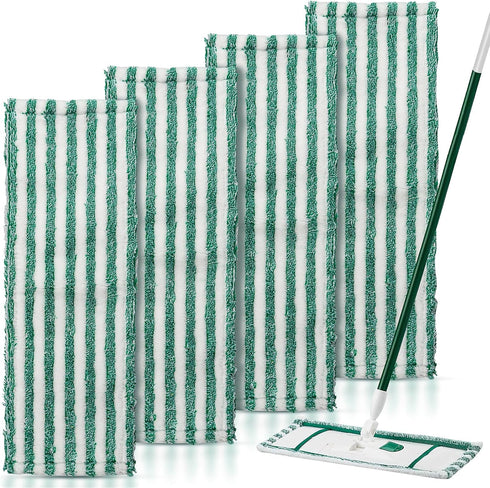 4 Pack Microfiber Mop Heads for Libman Microfiber Floor Mop, Mop Pads Refills for Libman Mop Head Replacement, Reusable & Washable Pads for Multi-...
