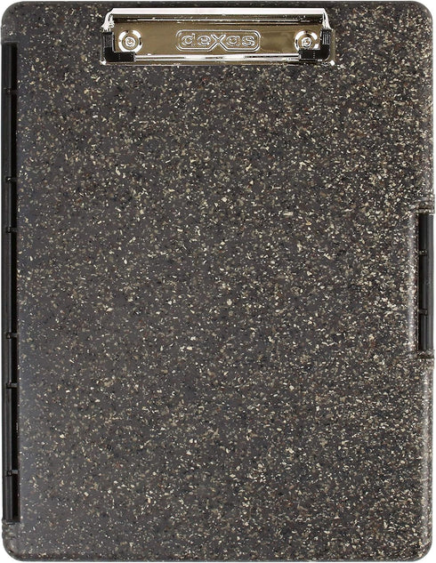 Dexas Slimcase 2 Storage Clipboard with Side Opening, Heavy Granite, Office Supplies Clipboards to Organize, Carry and Store, A4 Holder, Combine S...