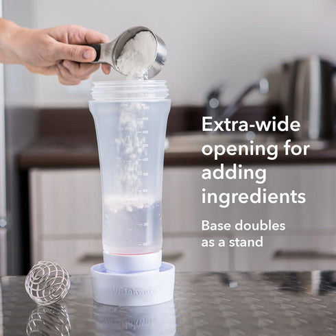 Whiskware Pancake Batter Bottle with BlenderBall Wire Whisk, Pancake Batter Dispenser Bottle for Baking Pancakes, Cupcakes, Muffins, Crepes, and M...