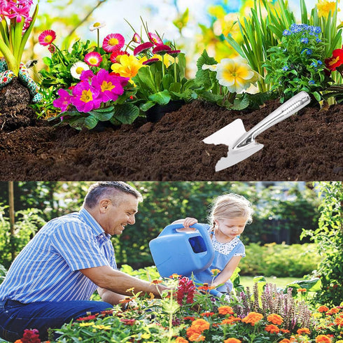 Super Strong Garden Trowel Hand Shovel Stainless Steel Rust Resistant Ergonomic Grip Perfect Tool for Gardening, Weeding, Transplanting and Diggin...