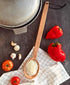 Heavy Duty Large Wooden Spoon 18-inch, Long Handle Cooking Tool With a Scoop. Nonstick Big Spoon for Stirring Mixing Cajun Crawfish Boil Wall Déco...