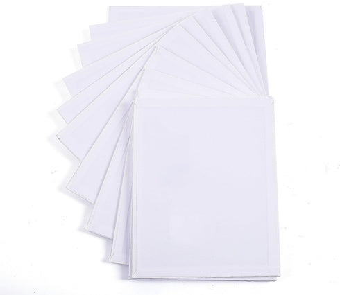 Exerz 20x25cm/8x10inch Canvas Panels 12pcs 280GSM/ Artist Canvas Board 100% Cotton 0.3cm/0.1inch Thinkness/Blank/Triple Primed/Acid Free/Medium Gr...