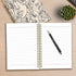 Boho Abstract Minimalist Woman Face Line Flower Floral Spiral Notebook,Laminated Hard Cover,College Ruled 5.5×8.3 Inches,Journal Notebooks for Jou...