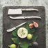 Jean Dubost Laguiole 3-Piece Cheese Knife Set, Black Handles - Rust-Resistant Stainless Steel - Includes Wooden Tray - Made in France...