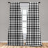 Ambesonne Modern Curtains, Illustration of Bizarre Shapes Houndstooth Inspired Graphics, Window Treatments 2 Panel Set for Living Room Bedroom, Pa...