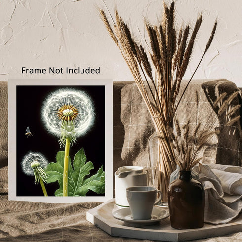 Posterizer 1 pcs-delicate dandelions in nature 2-Floral & Botanical Art-Landscape & Nature Art-Decor for Home & Office- unframed wall art...