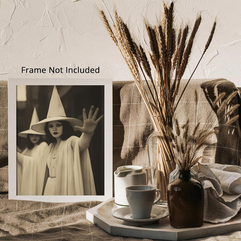 Posterizer 1 pcs-group of witches casting a spell-for occult lovers-Gothic Art-Photography Art-Gift for Steampunk or Goth Fans- unframed wall art...