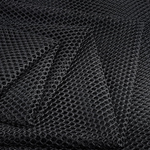 BENECREAT 2yard Black Mesh Fabric, Polyester Hexagon Tulle Netting for Bag Making, Inner Linings and Wash Bags, 61 inch Wide...