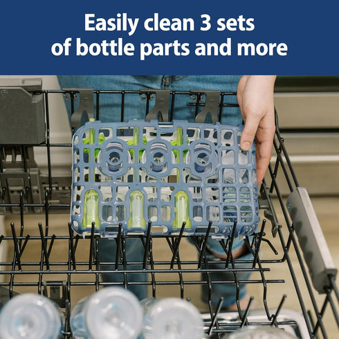 Dr. Brown's Dishwasher Basket for Small Baby Bottle Parts, Pacifiers, and Accessories, Clean, Store and Organize Newborn Essentials, BPA free...
