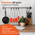 M KITCHEN WORLD Heat Resistant Silicone Spatulas Set | Rubber Spatula Kitchen Utensils Non-Stick for Cooking, Baking and Mixing | Ergonomic, Dishw...