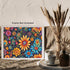 Posterizer 1 pcs- psychedelic funky hippie colorful flowers 3-Fantasy & Fiction Art-Retro Art- Living Room Bedroom Decor- unframed wall art...