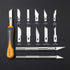 MulWark Exacto Knife Set | Craft Knife Kit | 16pc Precision Craft Hobby Kit with Razor Sharp Knives for Wood, Crafting, Leather, Scrapbooking & Mo...