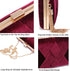 CARIEDO Women's Evening Big Handbag Clutch Velvet Fabric Bridal Purse for Wedding Prom Night Out Party...