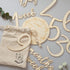 Baby Milestone Numbers|Baby Photo Props Wooden|Newborn Birth Announcement Card Wooden|...