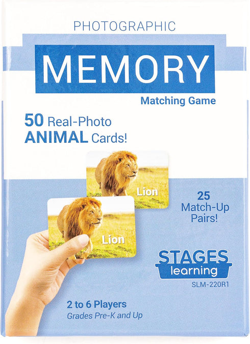 Animal Memory Card Game from The Makers of Language Builder with Real Photo Images...