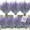 TURNMEON 12 Bundles Artificial Lavender Flowers Fake Flowers Artificial Plants Outdoor UV Resistant Flocked Faux Plastic Shrubs Wedding Bouquet Wi...