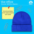 The Office Dunder Mifflin Paper Company Cuffed Knit Acrylic Beanie Hat, Blue, One Size...