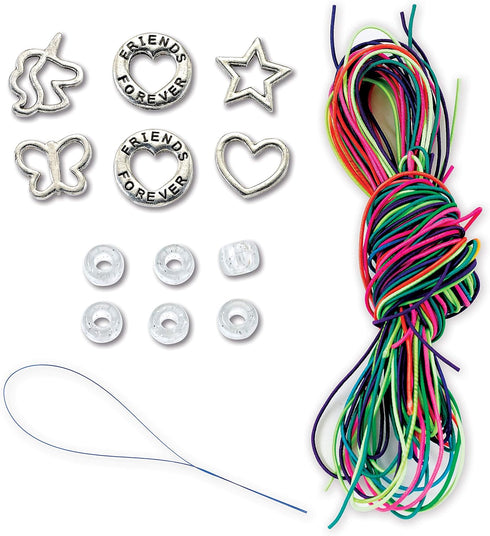 Creativity for Kids Friends Forever Bracelet Craft Kit - Create DIY 6 Friendship Charm Bracelets - Complete Kids Jewelry Kit...