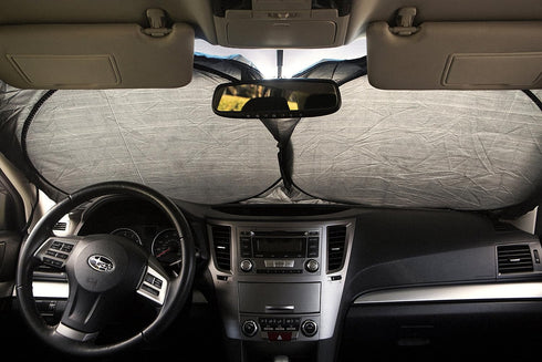 Car Windshield Sunshade Jumbo (63" x 35") for Car Truck SUV - UV Protector Shields Auto & Keeps Vehicle Cooler - Easy to Use Large Pop up Sun Shad...