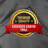 Under NY Sky Cross-Back Panther Black Apron – Coated Twill with Leather Reinforcement and Split-Leg – Adjustable for Men and Women – Pro Barber, T...