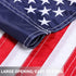 2 Pack American Flag Garden Flags Embroidered - 12''x18'', Deluxe Embroidered Stars and Sewn Stripes USA Garden Flags,Patriotic Decorative Yard Fl...