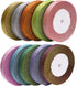 10 Rolls 3/5 Inch Width Metallic Glitter Ribbon for Holiday Wedding Party Decoration Gift Wrapping...