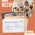 25 Manila Index Card Box Dividers 3x5" - Index Card Dividers with Tabs & 108 Easy-Read Stickers, Index Card Monthly Dividers, Recipe Guides, Greet...