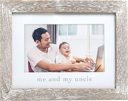 Pearhead Me and My Uncle Rustic Photo Frame, Niece or Nephew Family Picture Frame...