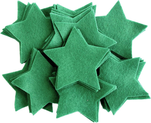 Playfully Ever After 5 Inch 12pc Stiff Felt Stars (Green)...
