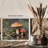 Posterizer 1 pcs-cute mushrooms in the wild-oil painting style 1-Floral & Botanical Art-Landscape & Nature Art-Decor for Home & Office- unframed w...