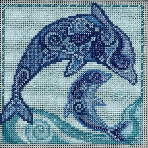 Mill Hill Dolphin Beaded Counted Cross Stitch Kit 2022 Marine Life Quartet Collection MH172213...