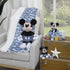 Disney Mickey Mouse Blue, White and Black Lovey Security Blanket...