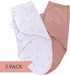 Ely's & Co. Adjustable Swaddles for Newborn, Baby Swaddles 0-3 Months, Velcro Swaddle Sack for Baby Girl, 100% Cotton, 2 Pack (Dusty Rose and Mauv...