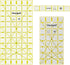 Omnigrid Rectangle Value Pack (1"x6", 4"x8", 6"x12") Quilting Ruler, Clear...