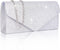 Larcenciel Clutch Purses for Women, Sparkly Sequin Envelope Clutch Evening Bag w/Chain, Elegant Party Prom Dress Bride Purse...