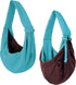 iPrimio Reversible Cat Sling & Dog Carrier Sling - Aqua Blue, Soft Hands Free Pet Carrier, Cat Papoose Carrier Front, Puppy Sling, Cat Carrier, Pe...