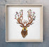 Yutaohui Deer Embroidery kit with Bird,Funny Handmade Gift Embroidery Kit for Adults Beginner,Stamped Cross Stitch Kit for Crafts Starters with 1 ...