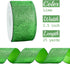 MEEDEE Lime Green Ribbon Green Glitter Ribbon 2.5 Inch Lime Green Wired Ribbon by 25 Yards Lime Green Christmas Ribbon Lime Green Ribbon for Chris...
