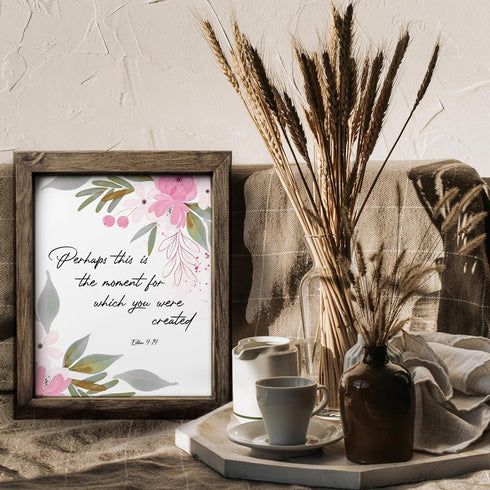 Posterizer 1 pcs-This Is The Moment-Bible verse-Religious Posters-Motivational & Inspirational Art-Gifts for Christians-Gift for Daughter, Son, Ki...