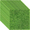 Elcoho 12 Pieces Fake Grass for Crafts Fairy Garden Grass 6 x 6 Inches Artificial Garden Grass for Miniature Ornament Garden Dollhouse DIY Decorat...
