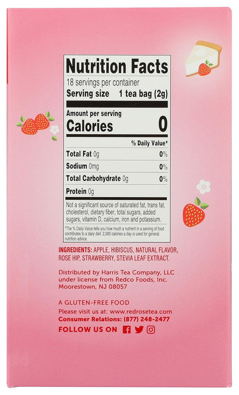 Red Rose Tea Strawberry Shortcake, 18 ct...