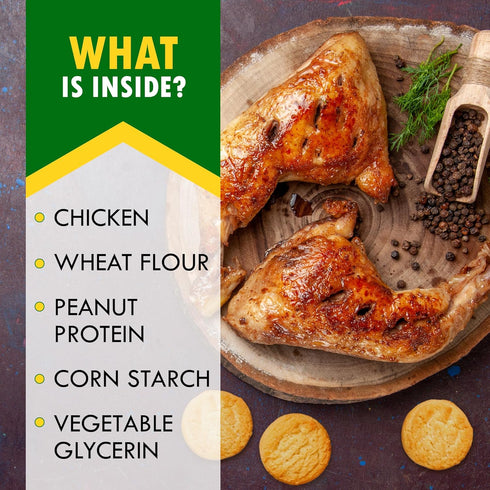 Biscuits Sticks Dog Treats Chicken Wrapped Human Grade Meat - Natural Dried Snacks Rawhide - Free & Grain Free Long Lasting Chews for Large & Smal...