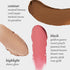 Julep Skip the Brush Cream to Powder Bronzer & Contour Stick - In Paradise Darker skin tones - Long Lasting Blendable and Buildable Color -Multi-U...